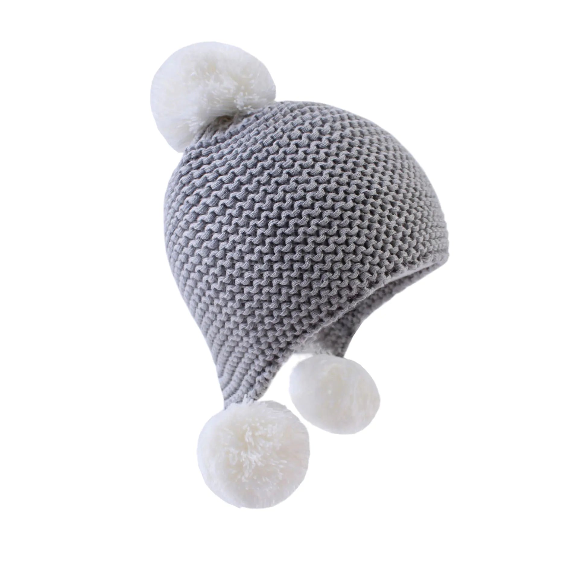 Warm Knitted Woolen Hat for Kids with Ear Protection