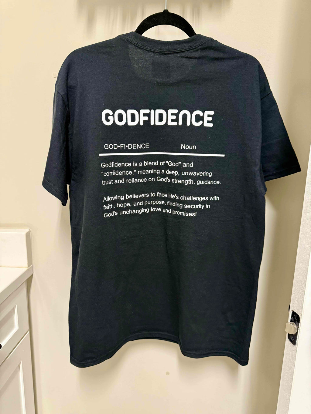 Godfidence definition tee | Christian faith shirt, faith-based typography