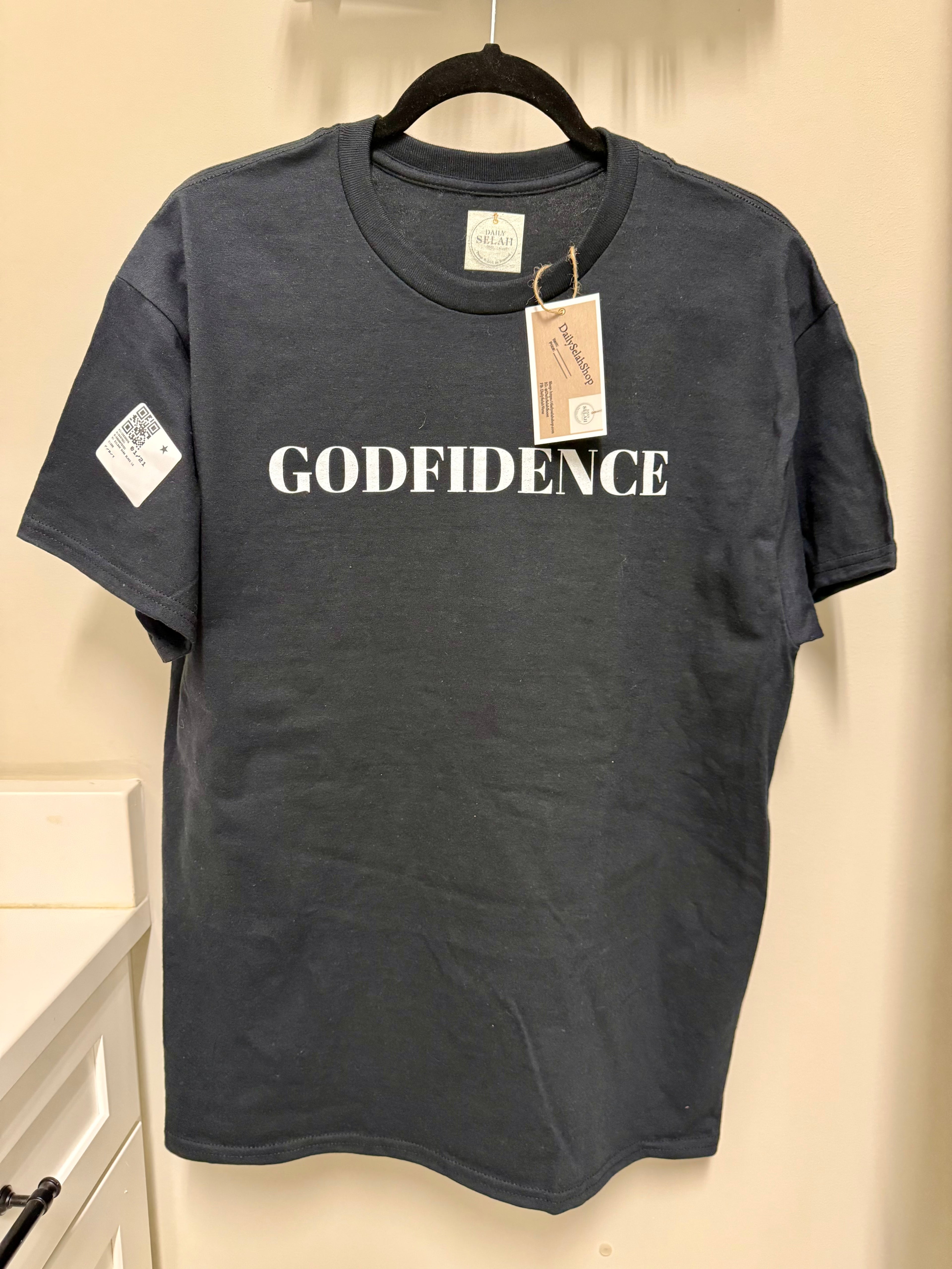 Godfidence definition tee | Christian faith shirt, faith-based typography