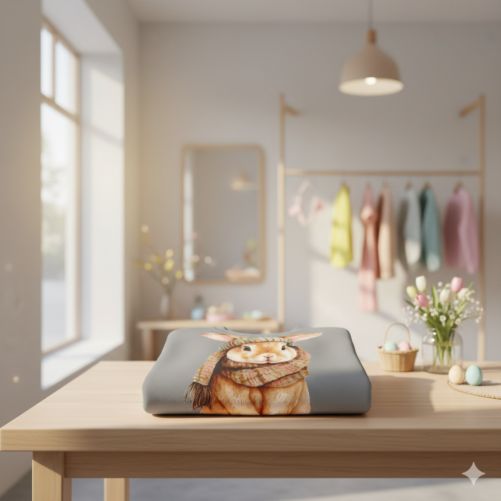 Comfort Colors - Ester Cozy Winter Bunny Sweatshirt