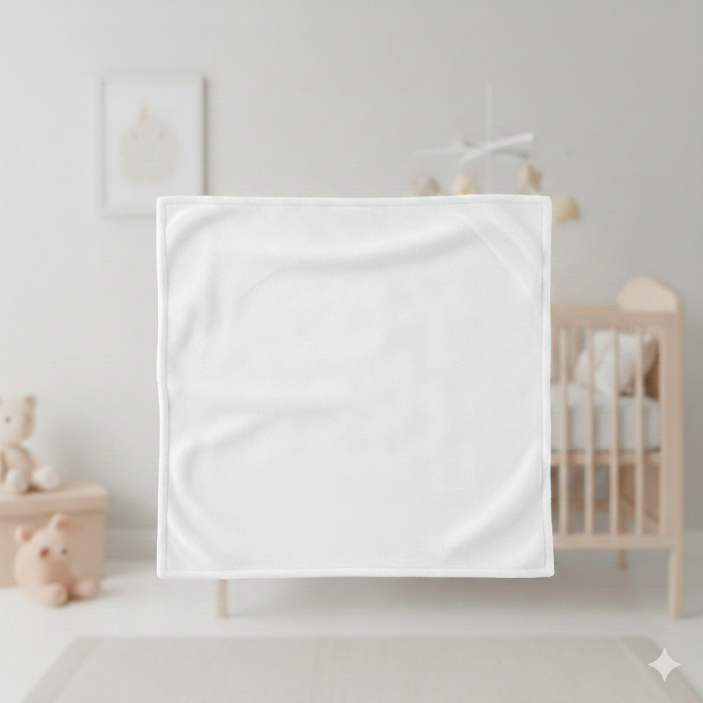 Baby Lovey Blanket - "Child of God" Lamb Minky Comforter with Blessing (Numbers 6:24-26)