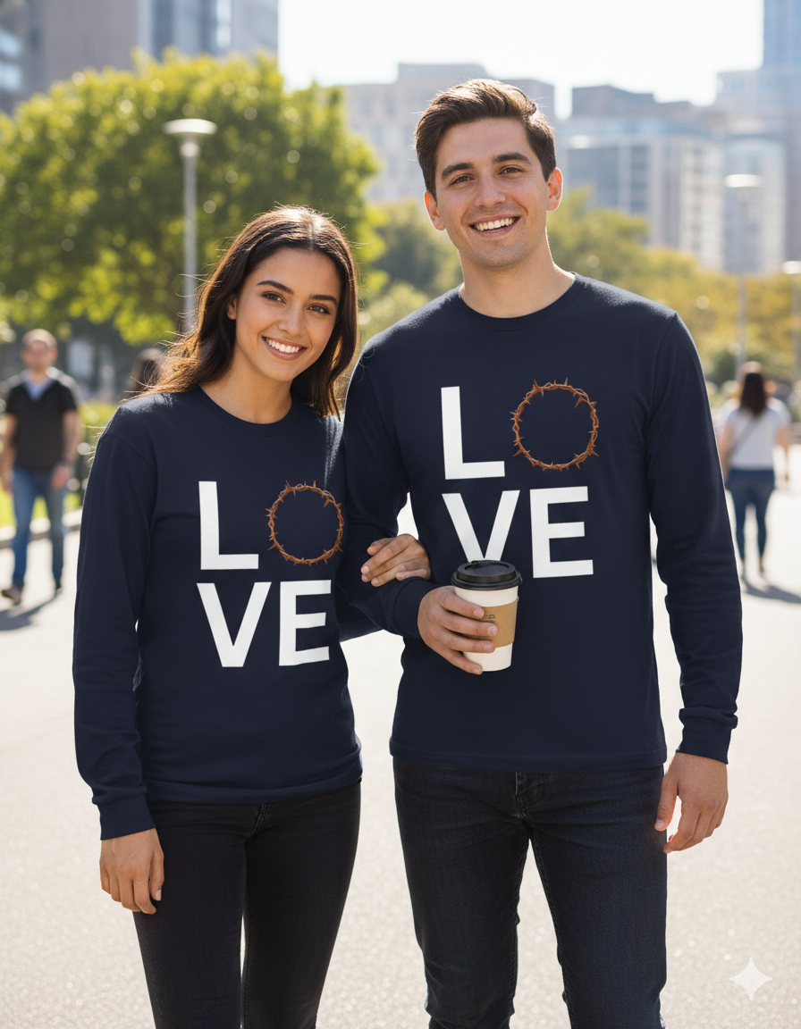 Love Crown of Thorns Long Sleeve Tee