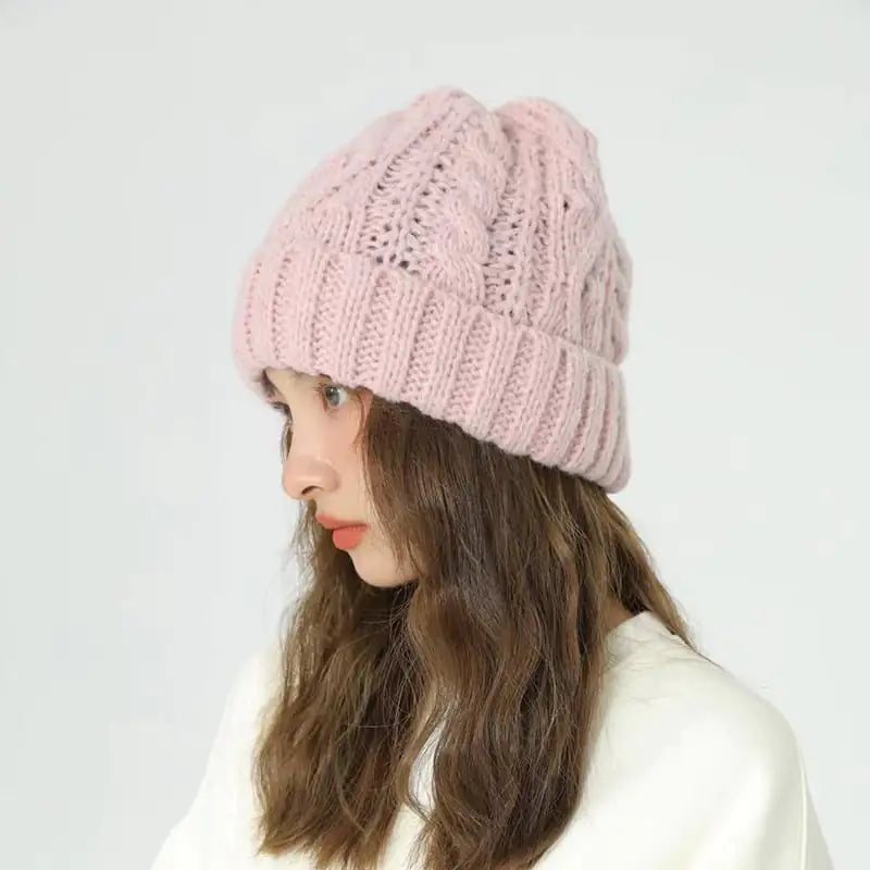 Women's Retro Solid Knitted Casual Versatile Hat