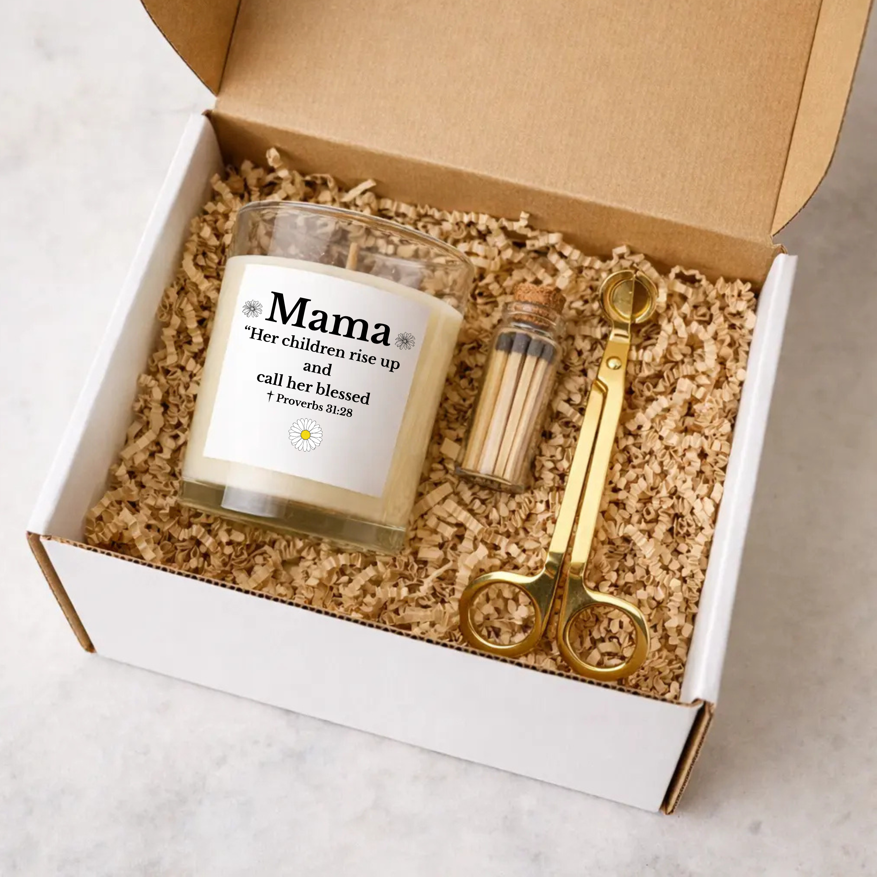 Quiet Bloom Candle Gift Set — Soy Candle, Wick Trimmer & Matches -Mother's Day Gift