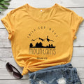 Unisex Cotton Summer Tees with Faith & Mountains Design