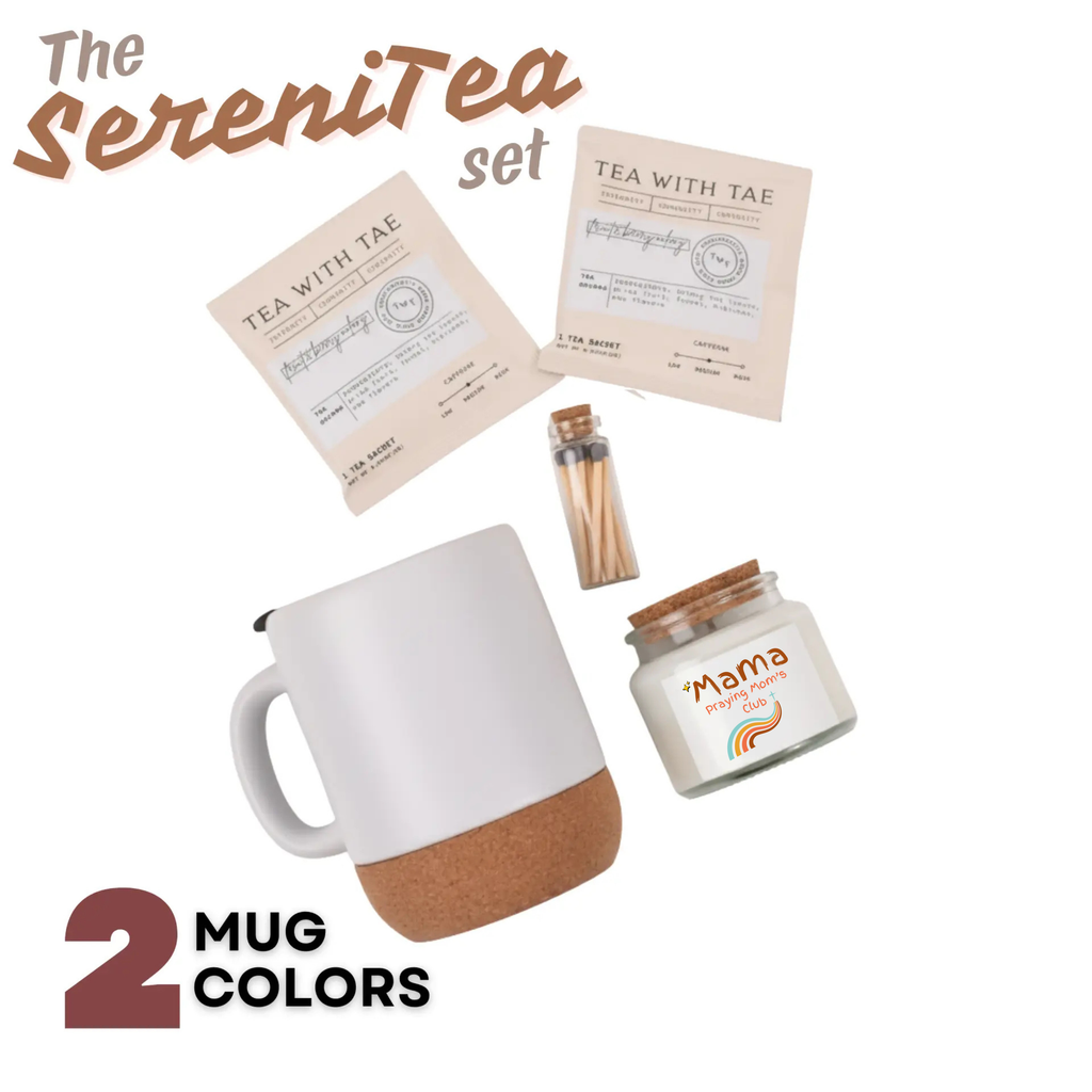 The SereniTea Set — Faith-Inspired Tea & Candle Gift Box  Mother's Day Gift