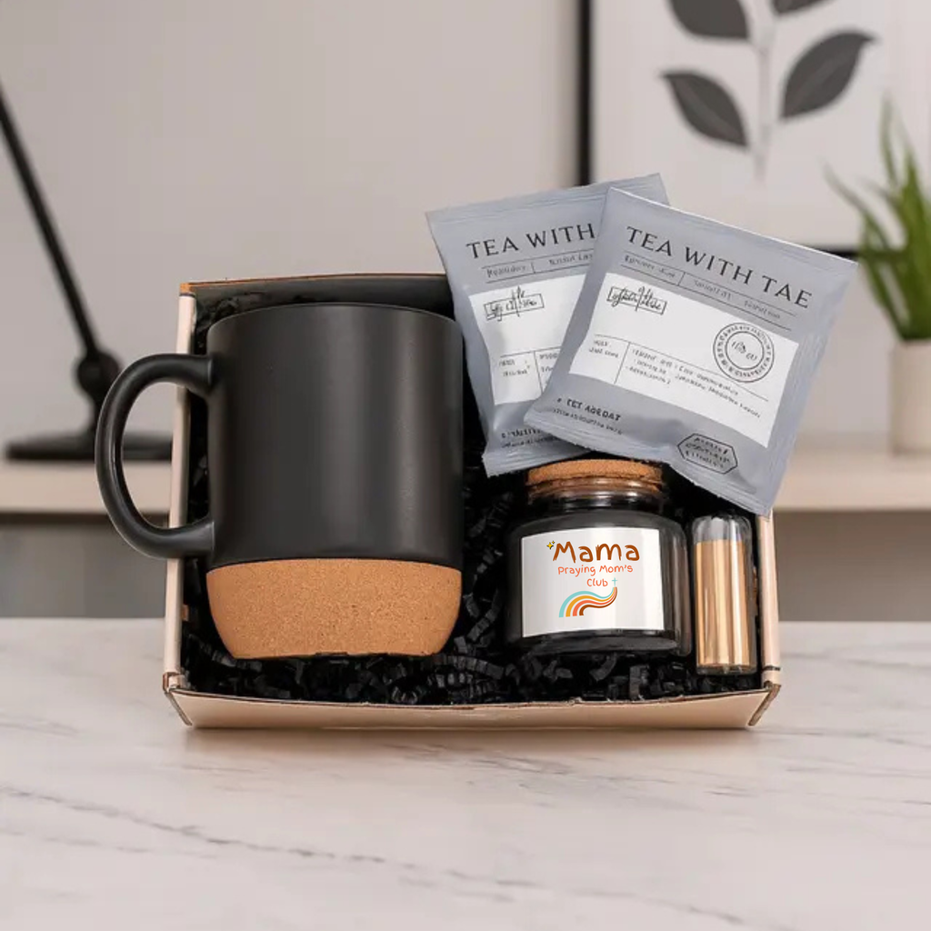 The SereniTea Set — Faith-Inspired Tea & Candle Gift Box  Mother's Day Gift