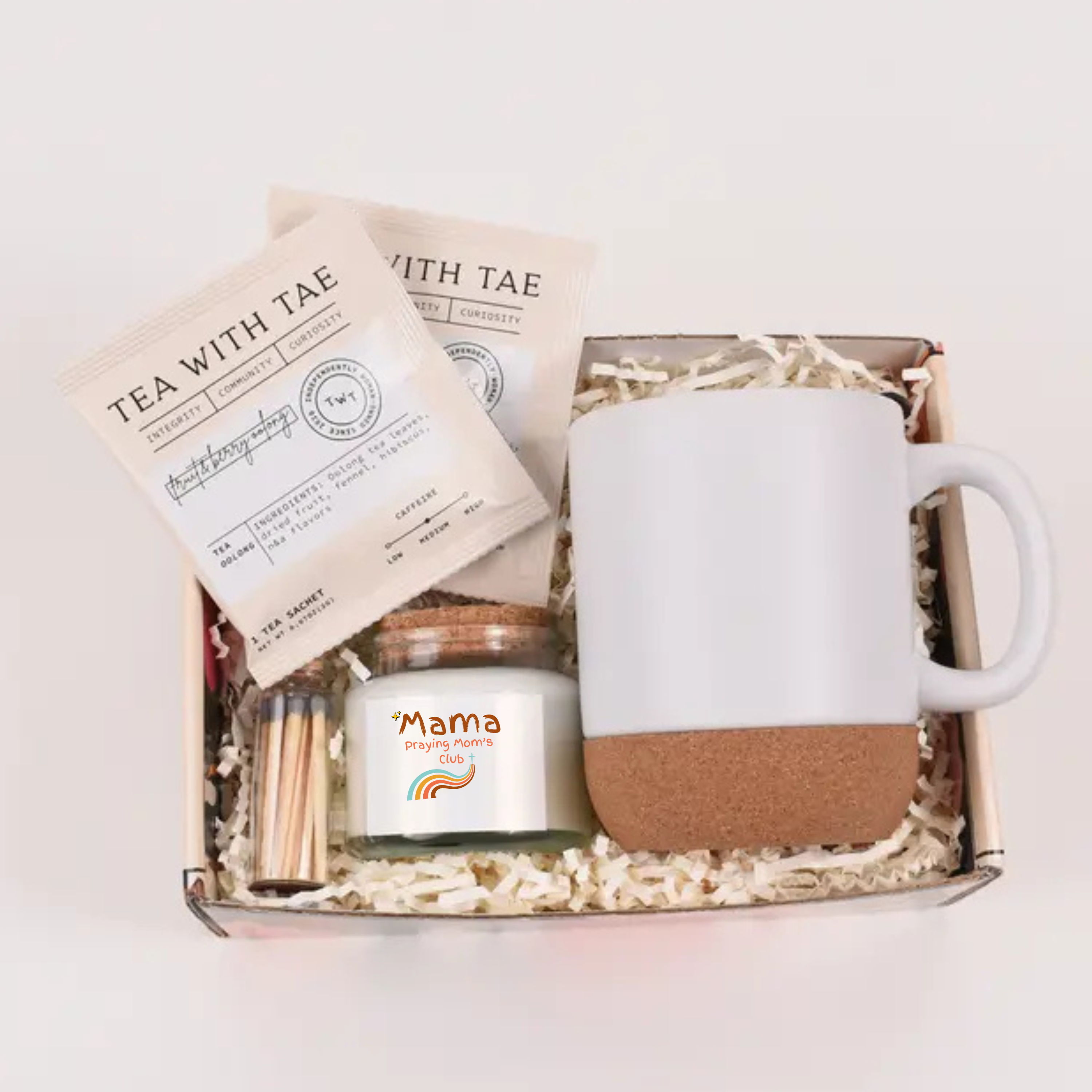 The SereniTea Set — Faith-Inspired Tea & Candle Gift Box  Mother's Day Gift