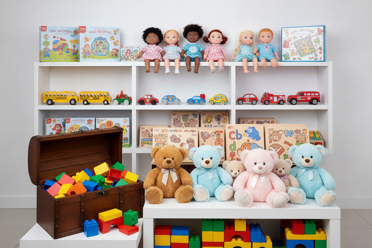 collection of children toys
