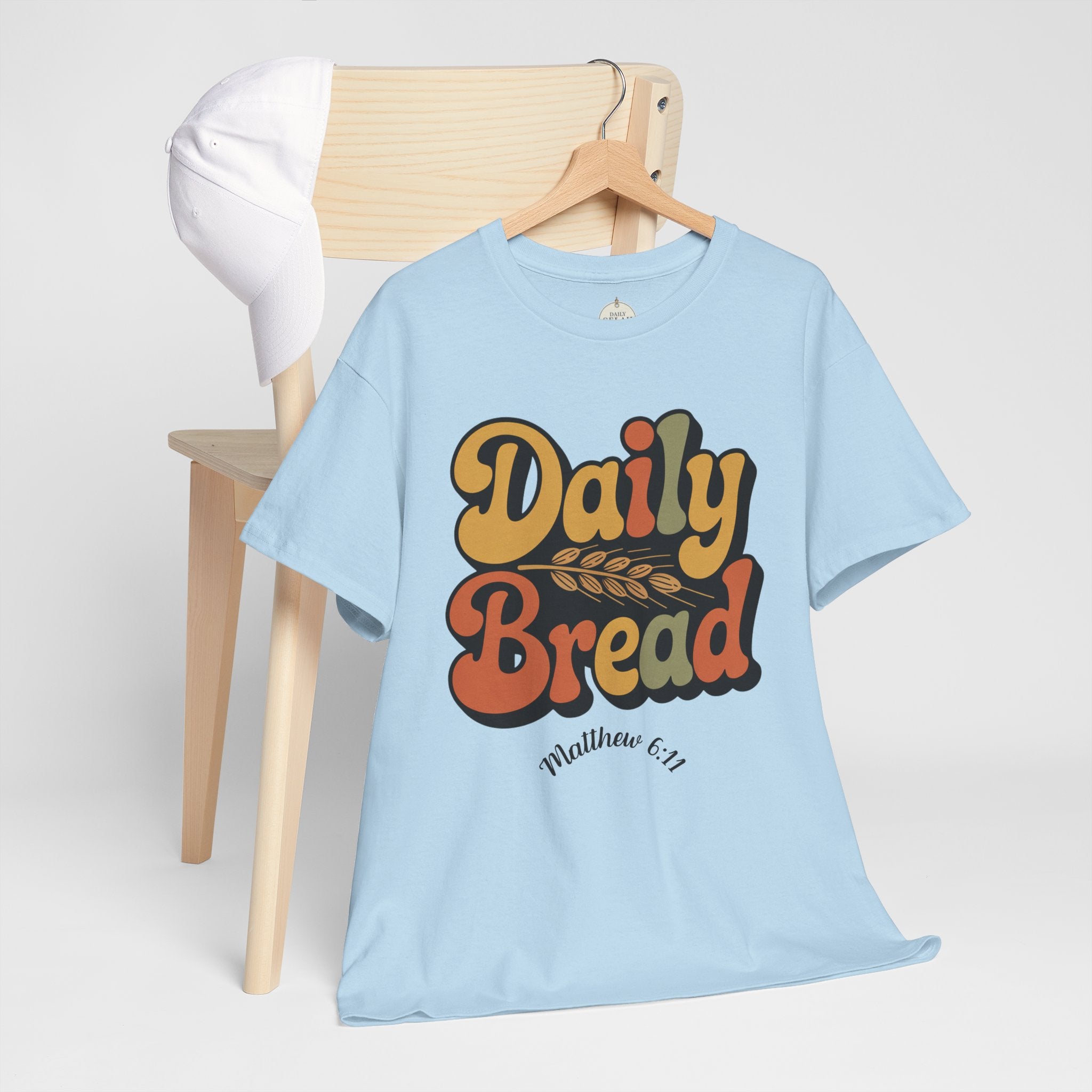 Daily Bread Shirt, Matthew 6:11, Retro Christian Shirt, Vintage Faith Shirt, Lord's Prayer Shirt, Christian Gift, Scripture Shirt