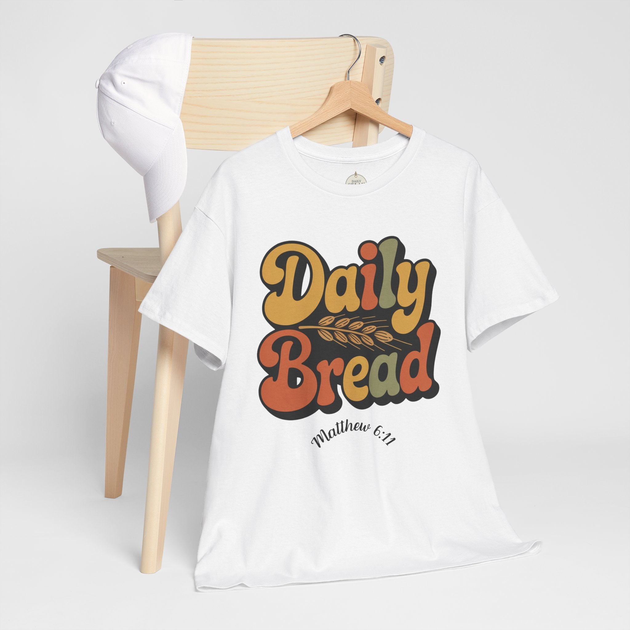 Daily Bread Shirt, Matthew 6:11, Retro Christian Shirt, Vintage Faith Shirt, Lord's Prayer Shirt, Christian Gift, Scripture Shirt