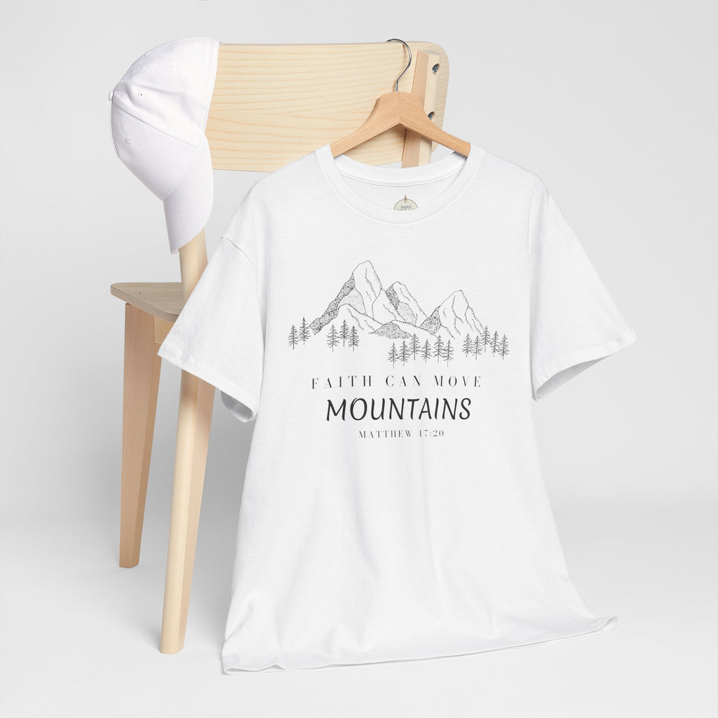 Faith Can Move Mountains T-Shirt | Christian Women's Tee