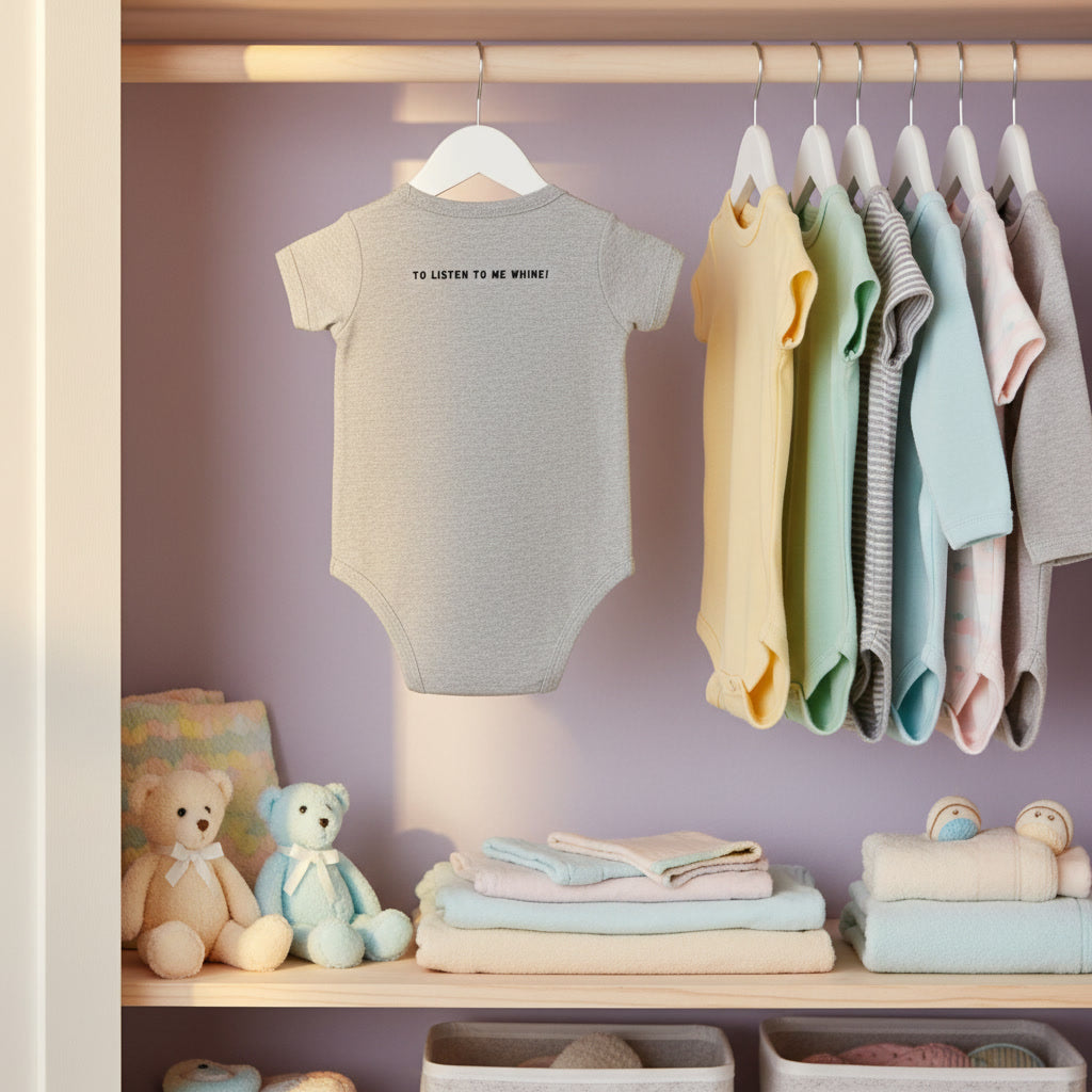 Funny Baby Bodysuit – "Do You Have The Time… To Listen To Me Whine?" Cassette Tape Infant Onesie