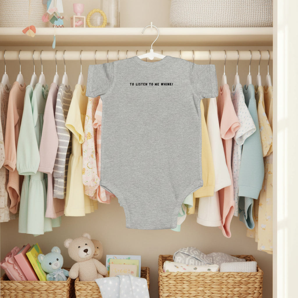 Funny Baby Bodysuit – "Do You Have The Time… To Listen To Me Whine?" Cassette Tape Infant Onesie
