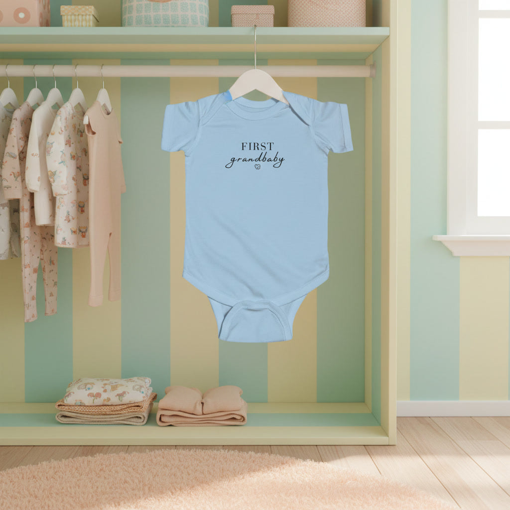 First Grandbaby Infant Bodysuit – New Baby Announcement Onesie