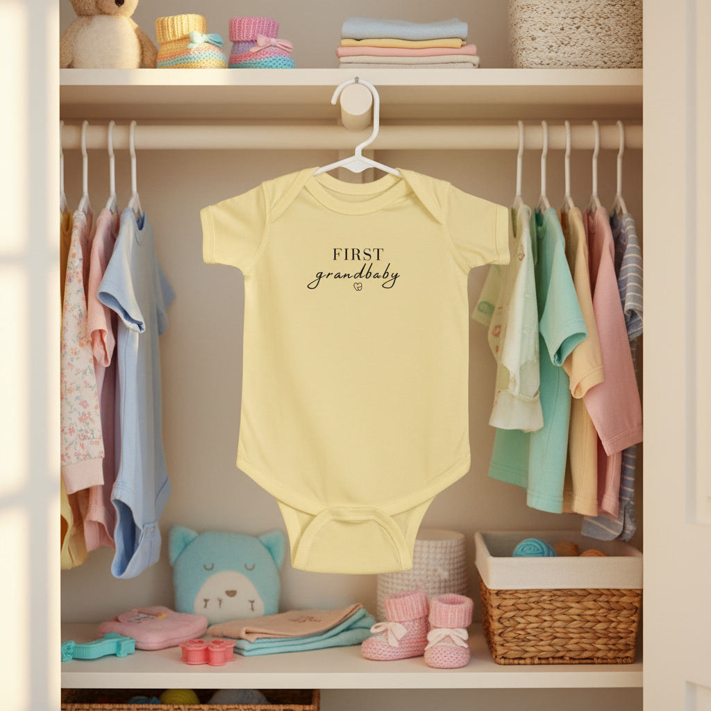 First Grandbaby Infant Bodysuit – New Baby Announcement Onesie