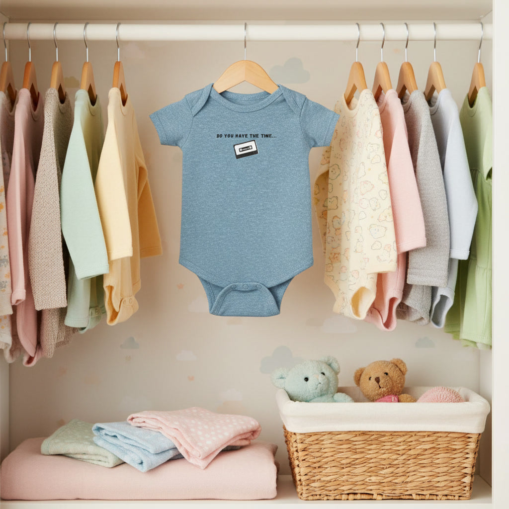 Funny Baby Bodysuit – "Do You Have The Time… To Listen To Me Whine?" Cassette Tape Infant Onesie