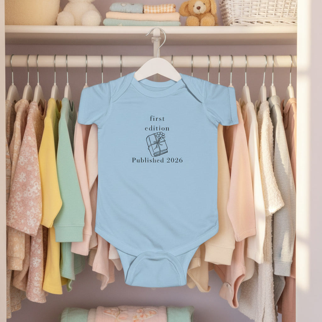 First Edition Published 2026 Bodysuit | Newborn Baby Announcement