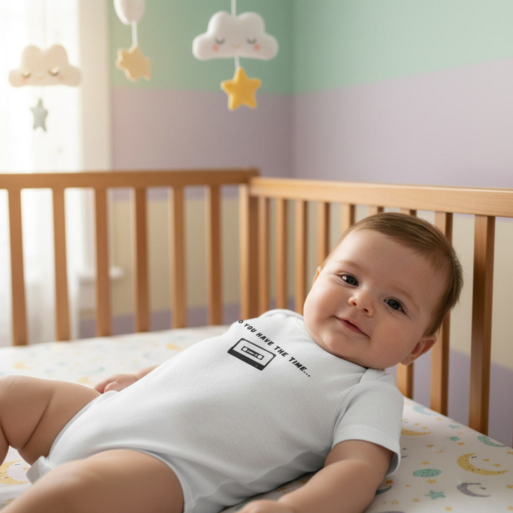 Funny Baby Bodysuit – "Do You Have The Time… To Listen To Me Whine?" Cassette Tape Infant Onesie