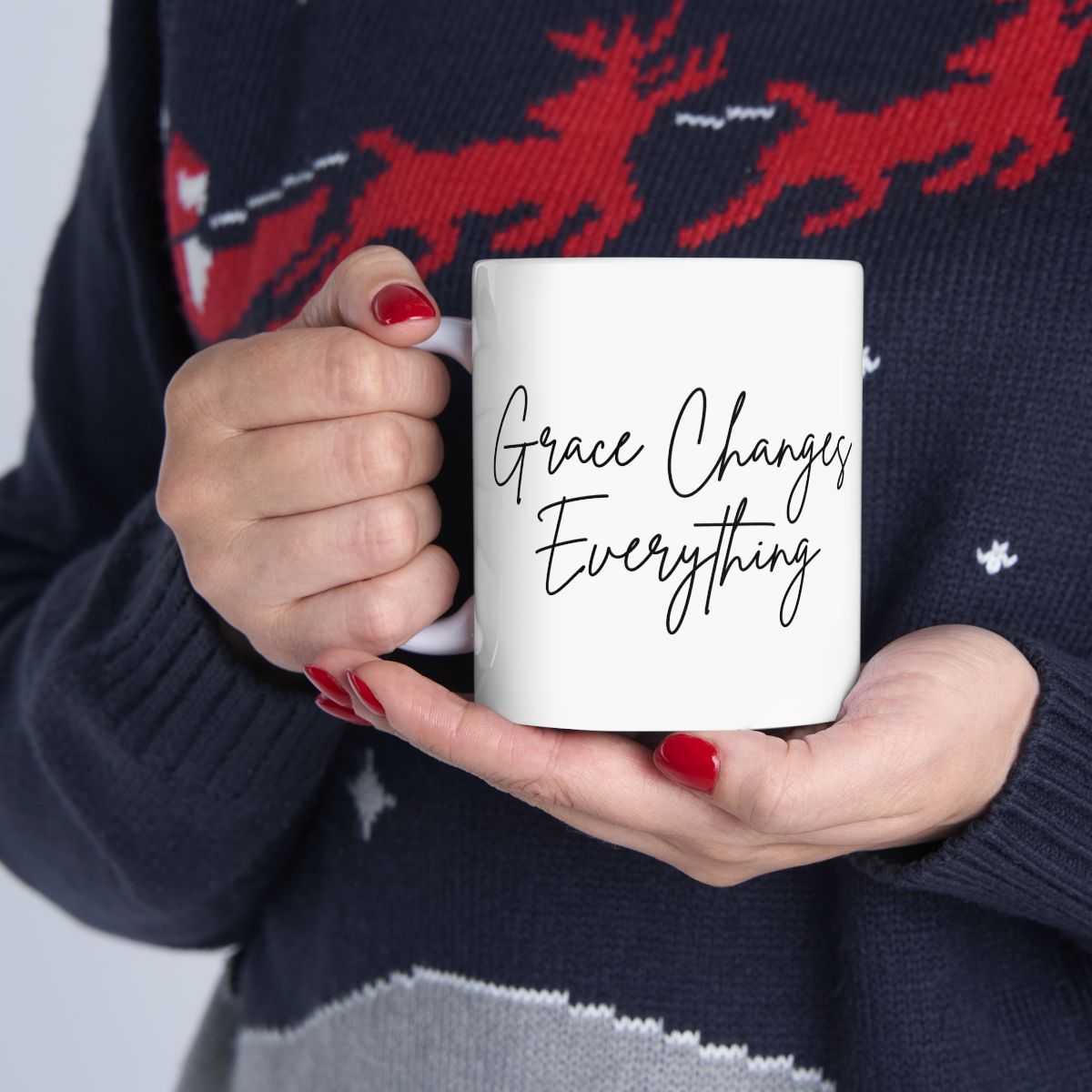 Grace Changes Everything Gift Set — Faith-Inspired Candle & Mug Set for Encouragement and Calm