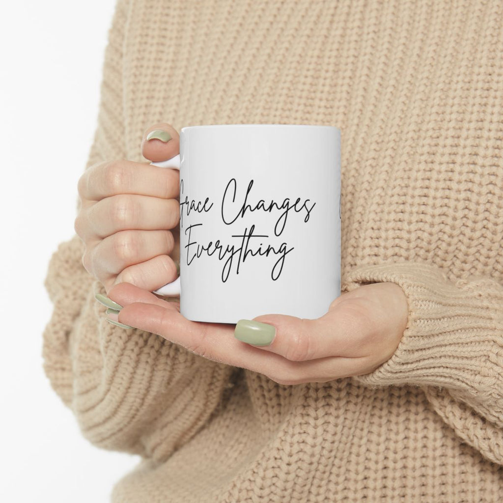 Grace Changes Everything Gift Set — Faith-Inspired Candle & Mug Set for Encouragement and Calm