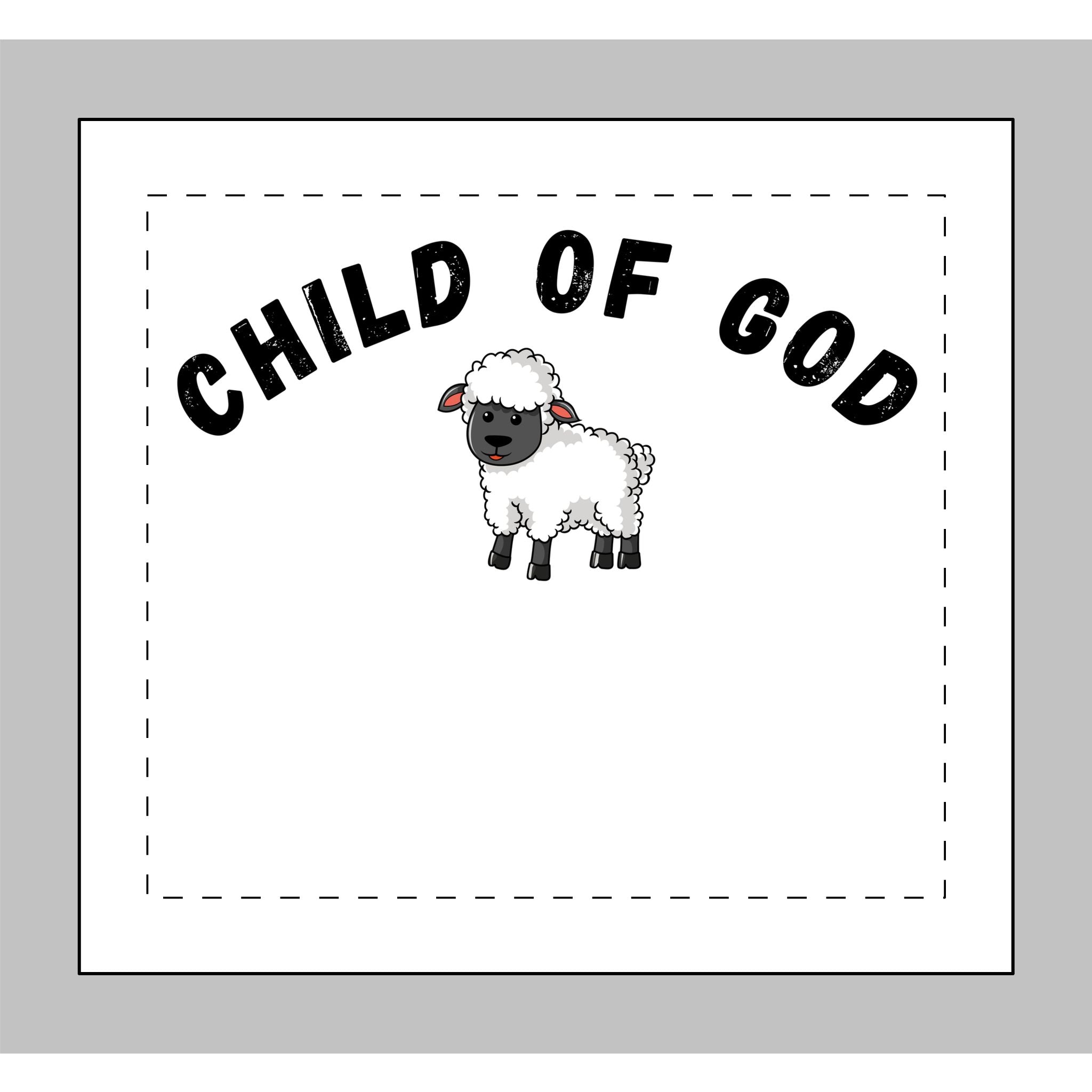 Baby Lovey Blanket - "Child of God" Lamb Minky Comforter with Blessing (Numbers 6:24-26)