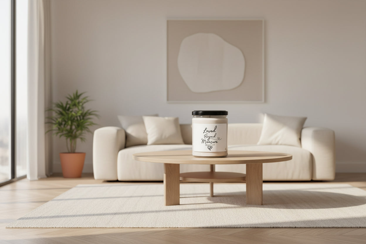 Loved Beyond Measure Candle | Soy Jar Candle with Scripture Label