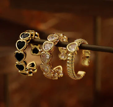 18K Gold Plated Love Heart-Shaped Ring