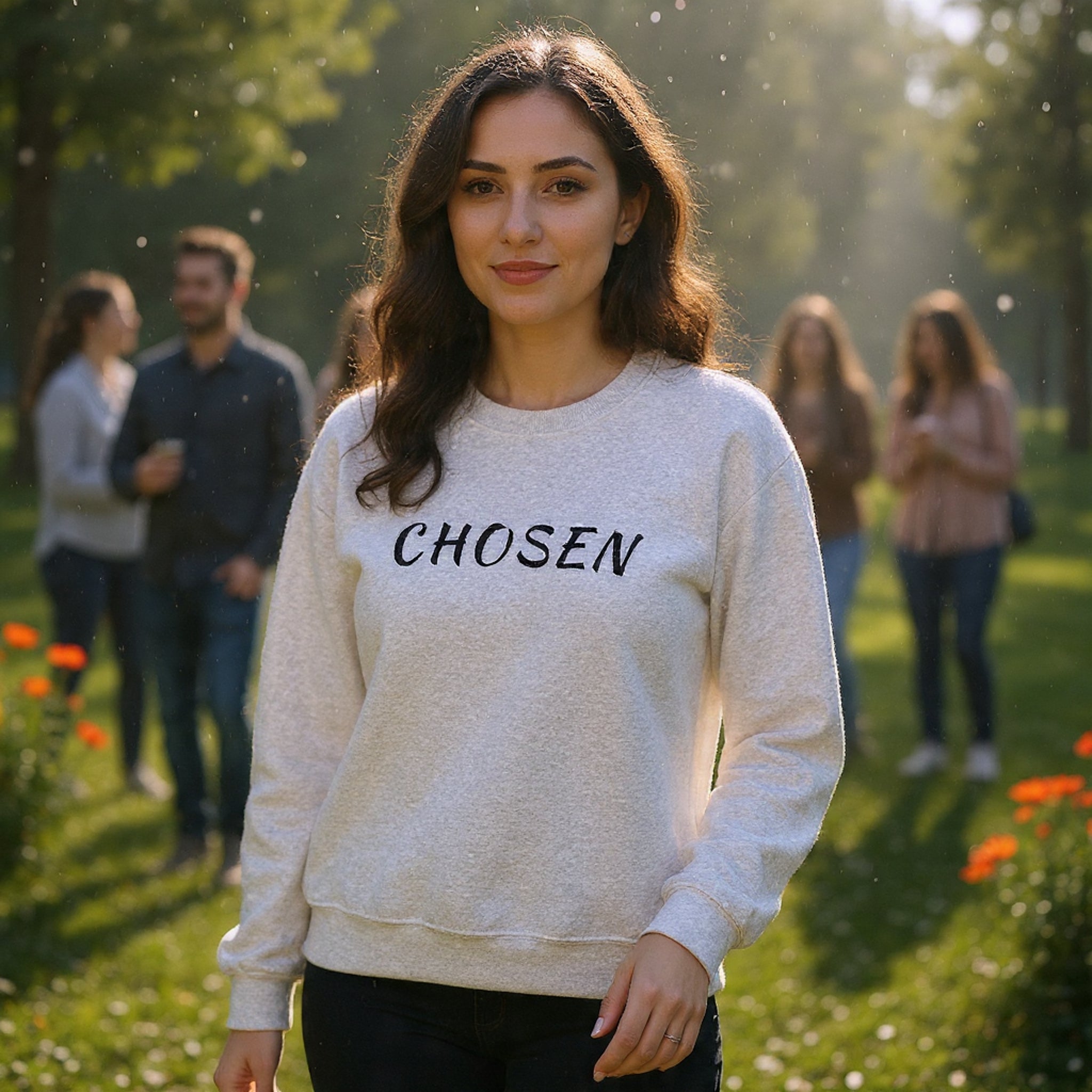 Embroidered - Chosen Crewneck Sweatshirt — Inspirational Pullover