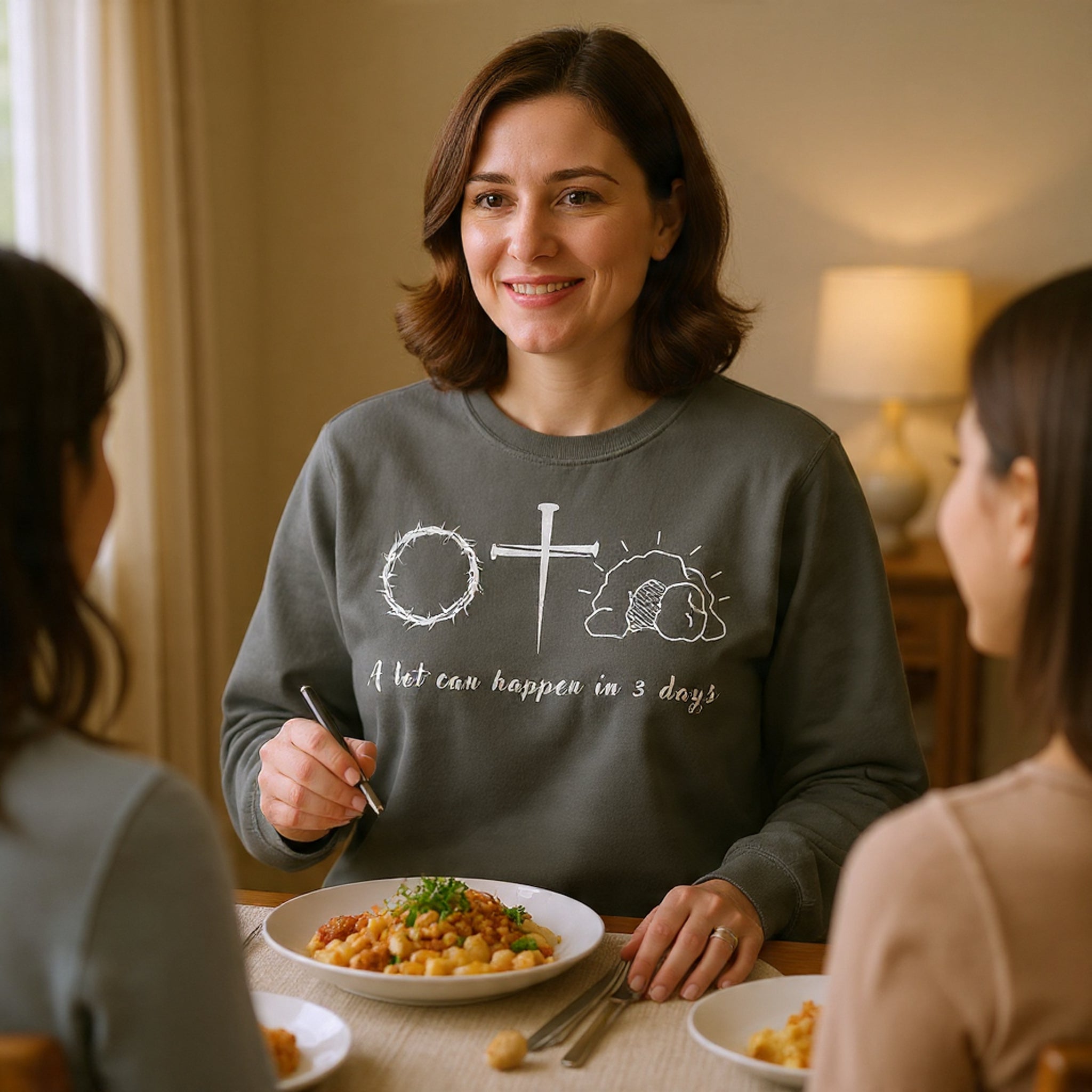 Easter "A Lot Can Happen in 3 Days" Sweatshirt Resurrection Sunday