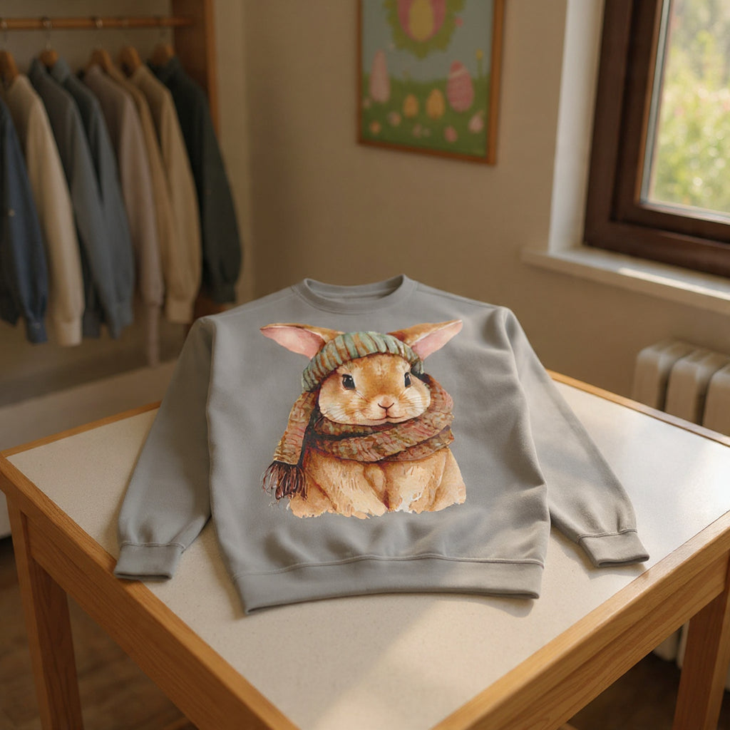 Comfort Colors - Ester Cozy Winter Bunny Sweatshirt