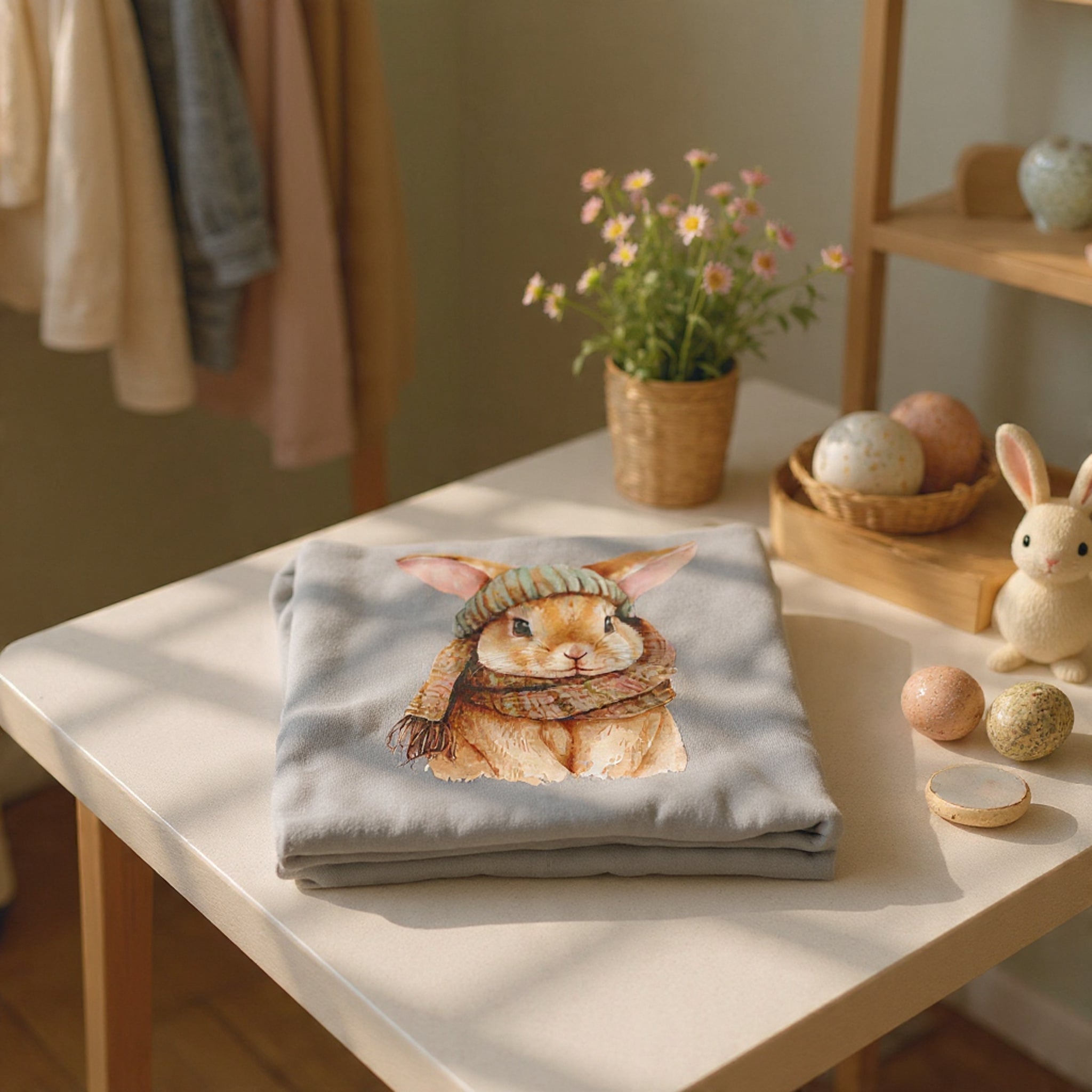 Comfort Colors - Ester Cozy Winter Bunny Sweatshirt