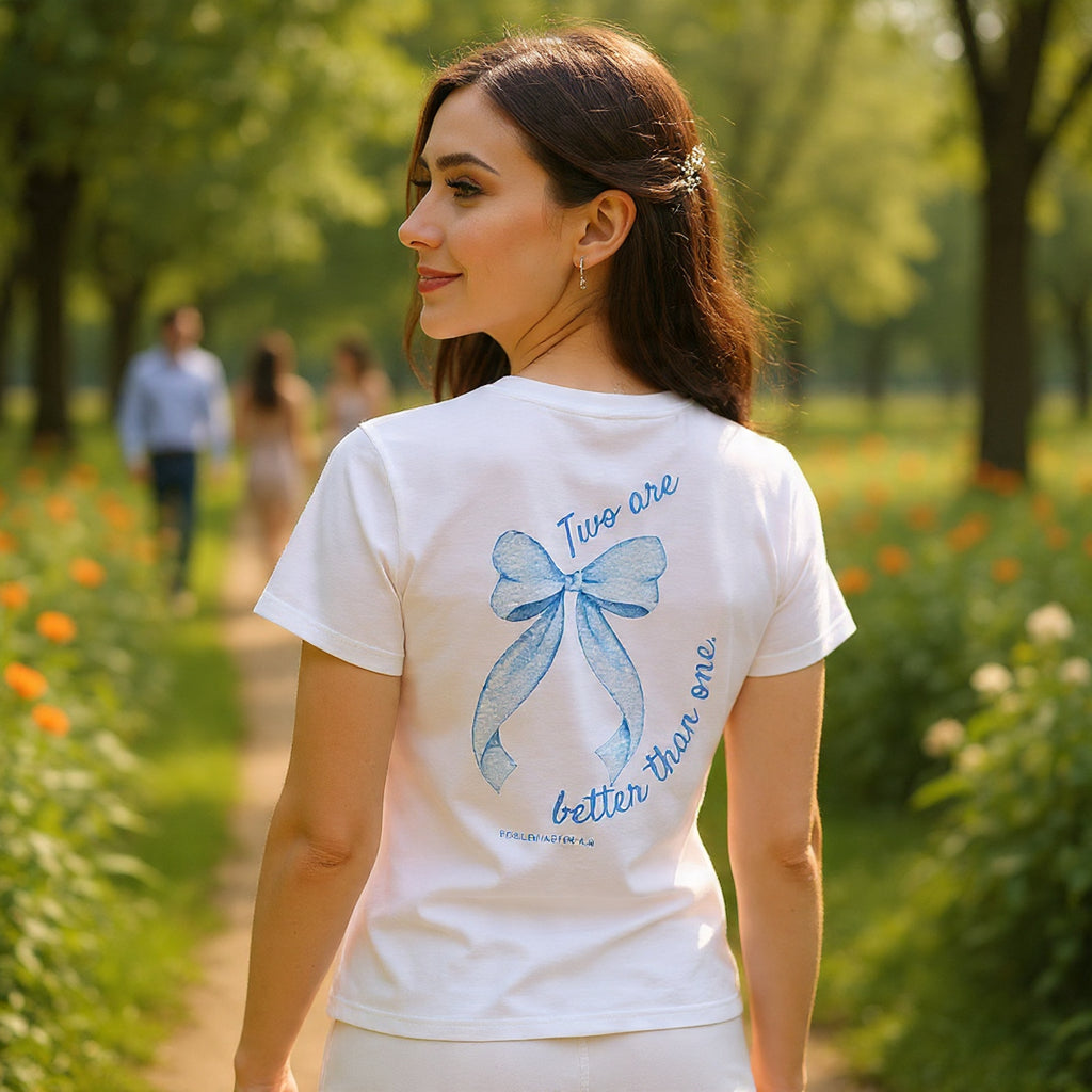 "Christian Bride Shirt | Two Are Better Than One | Ecclesiastes 4:9 | Bride to Be | Faith Wedding Gift | Bridal Shower Shirt"