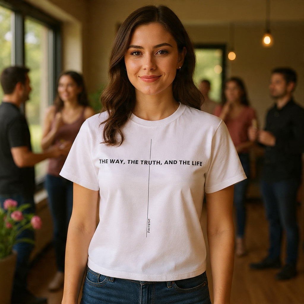 The Way The Truth And The Life T-shirt | Minimal Christian Scripture Tee