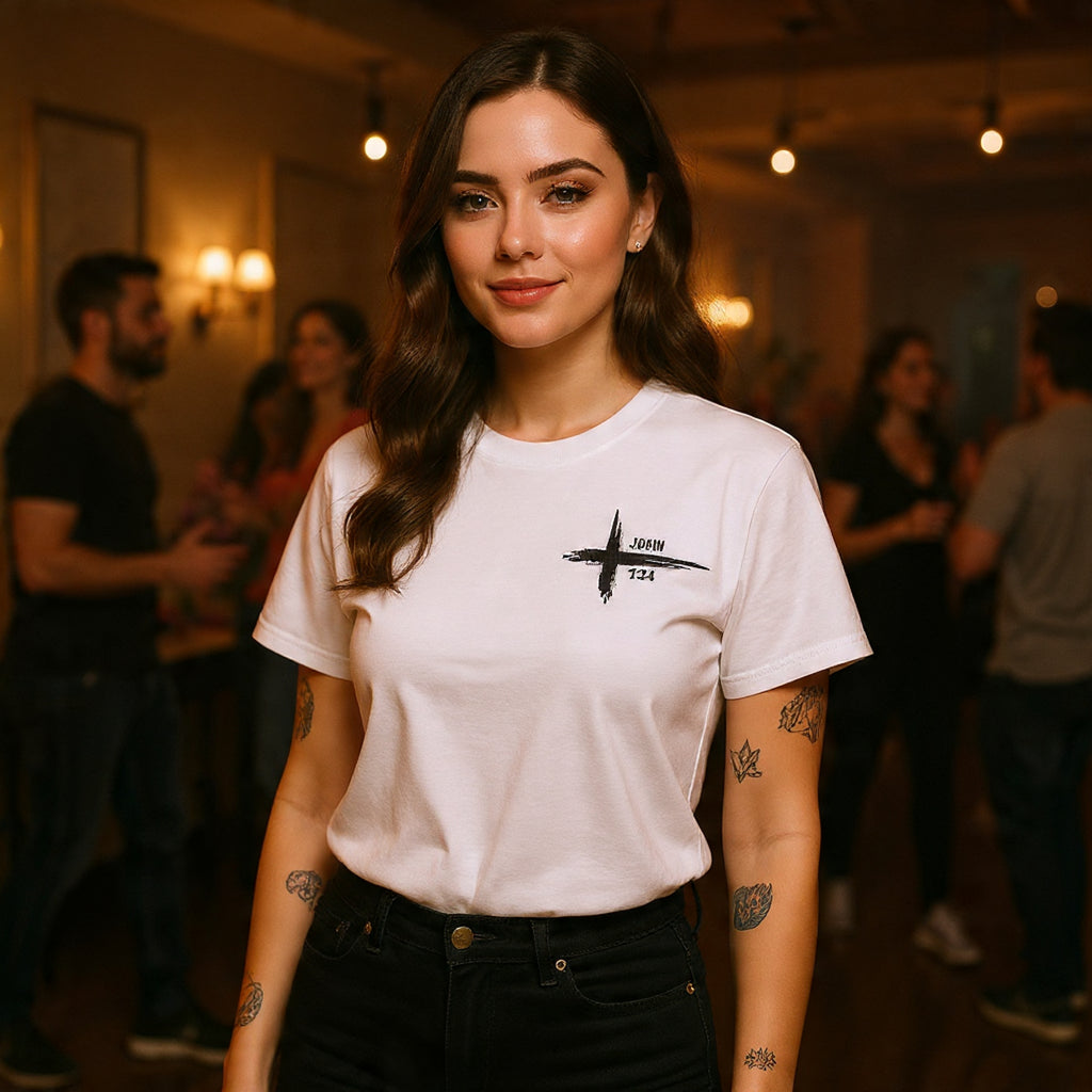 Christian & Tattooed T-Shirt — 'Look Beneath the Surface' Christian Tee John 7:24