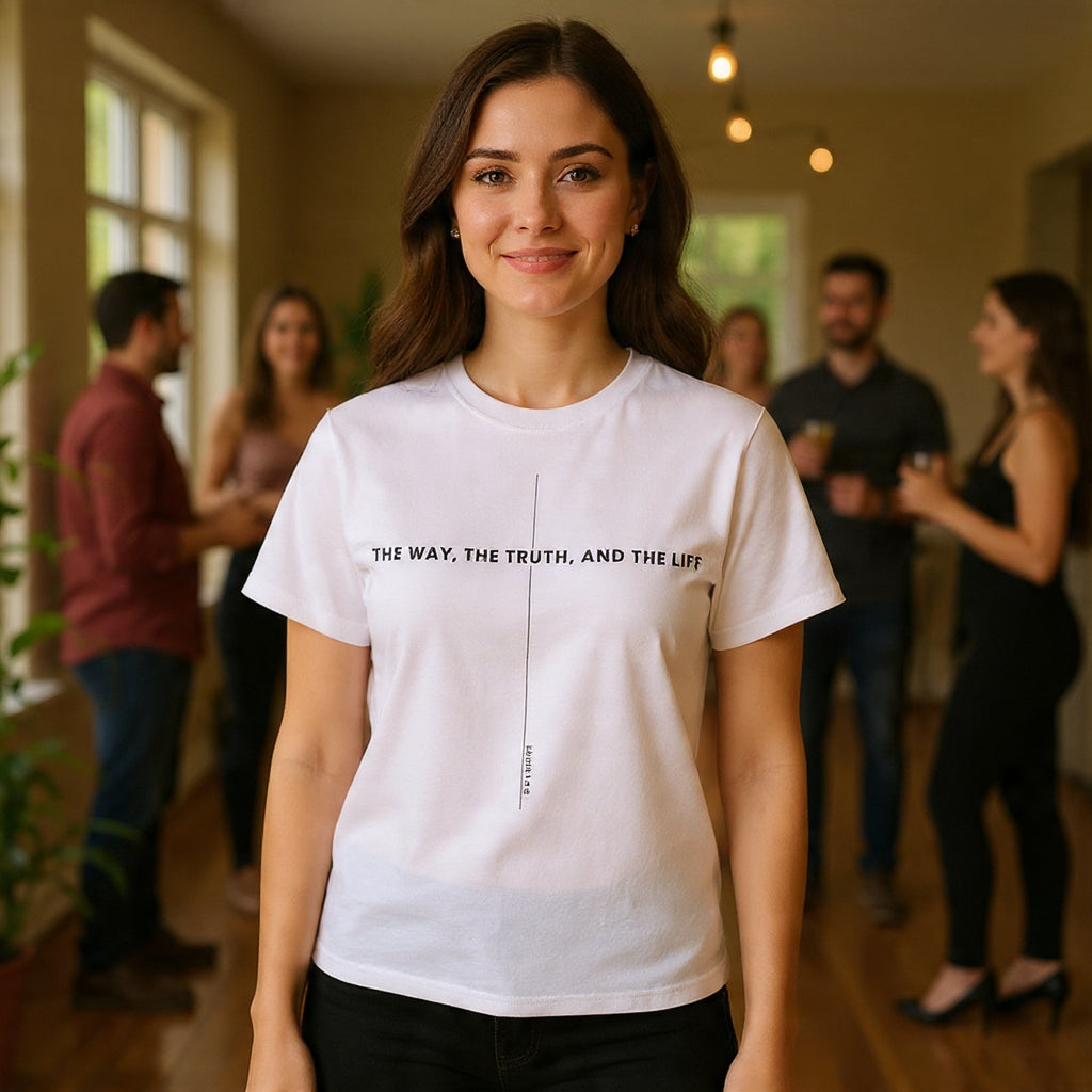 The Way The Truth And The Life T-shirt | Minimal Christian Scripture Tee