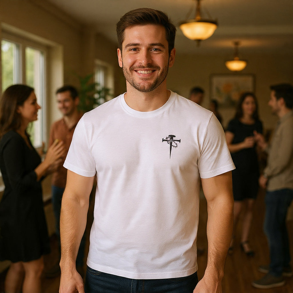 Cross & Dagger with Thorn of Crowns T-Shirt — Minimal Christian Chest Graphic