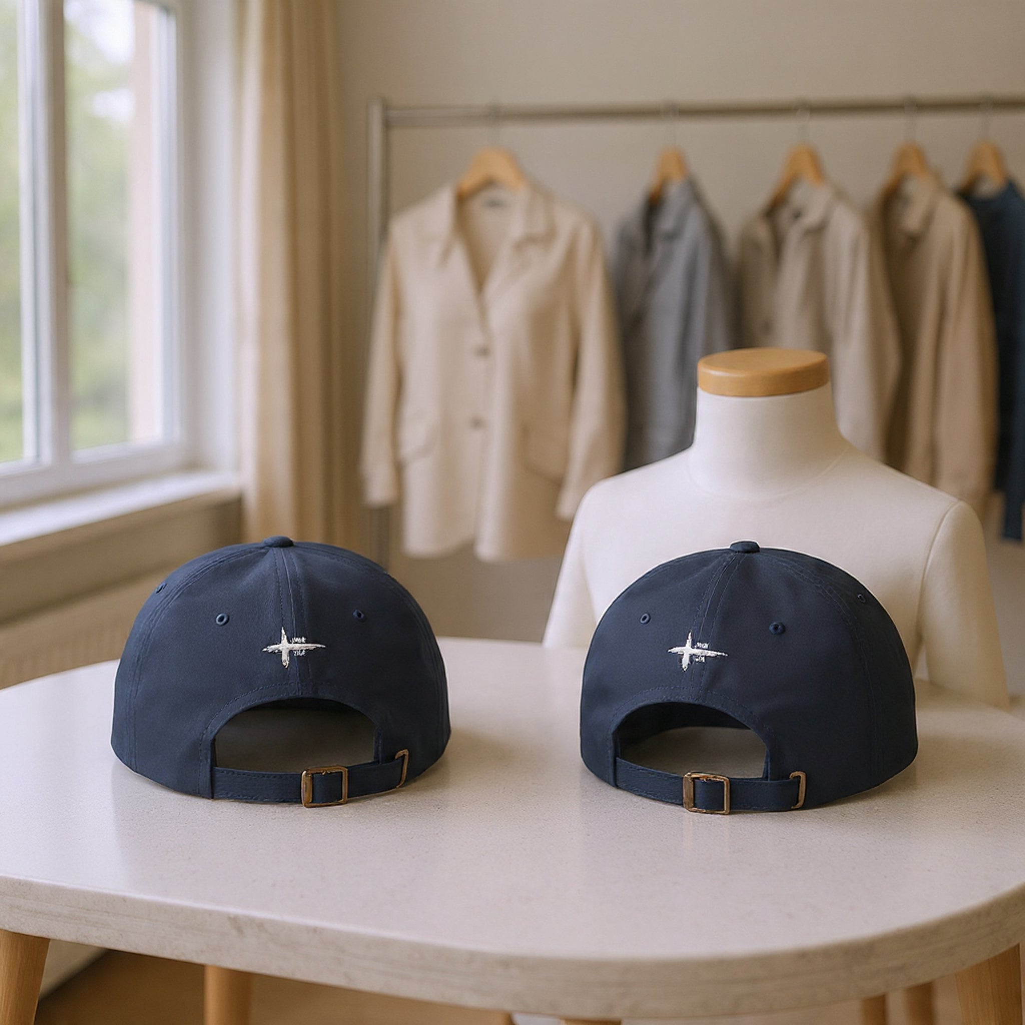 Embroidered Dad Cap — "Christian & Tattooed" Baseball Hat with John 1:8 Scripture