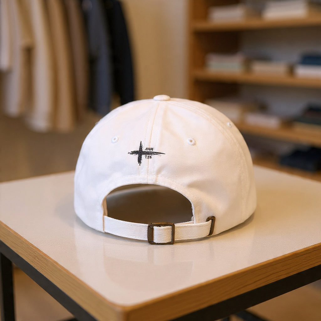 Embroidered Christian & Tattooed Dad Cap — Faith-Based Baseball Hat with John 7:24 Message