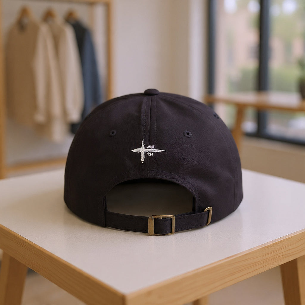 Embroidered Dad Cap — "Christian & Tattooed" Baseball Hat with John 1:8 Scripture