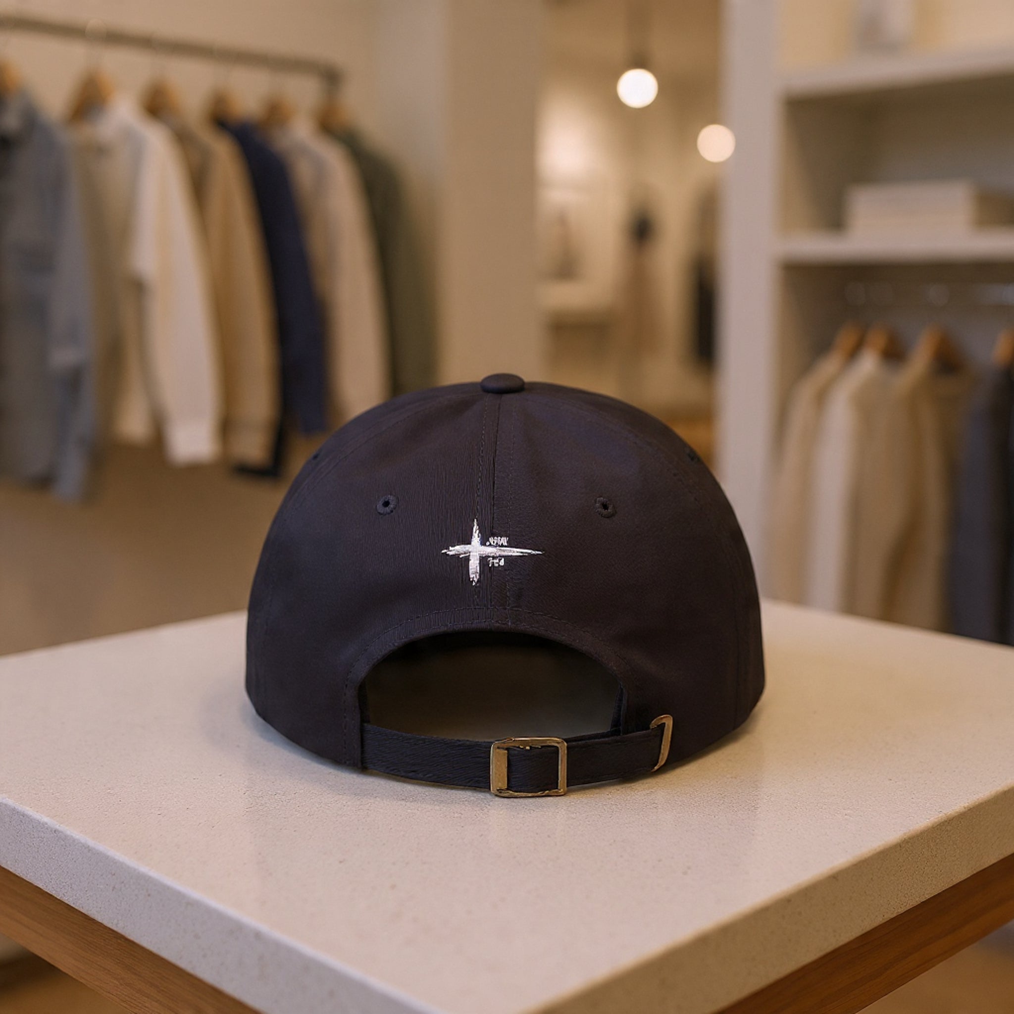 Embroidered Dad Cap — "Christian & Tattooed" Baseball Hat with John 1:8 Scripture