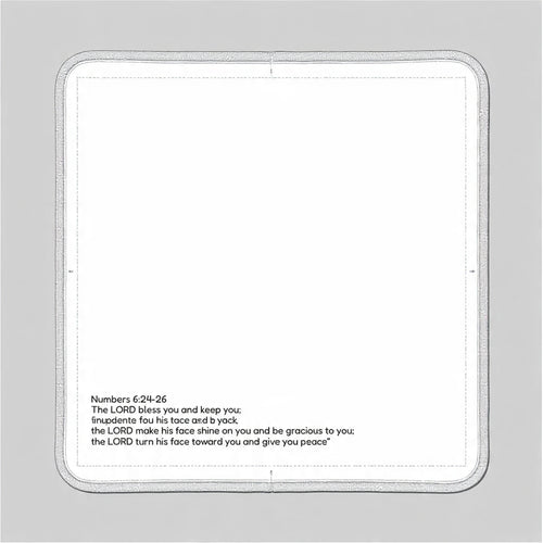 Baby Lovey Blanket - "Child of God" Lamb Minky Comforter with Blessing (Numbers 6:24-26)