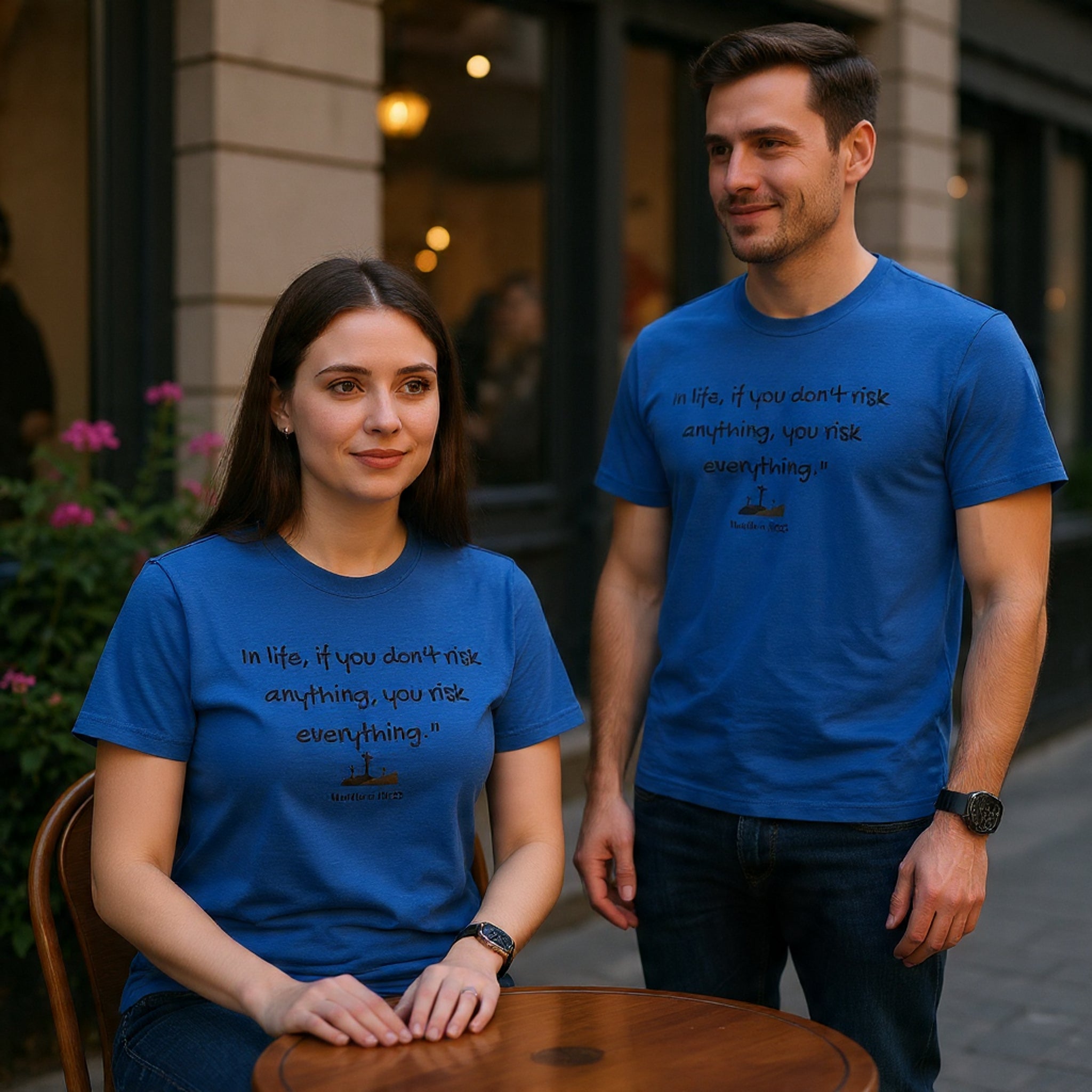 Christian Tee Matt 16:25 - Risk in Life - Inspirational, Encouraging