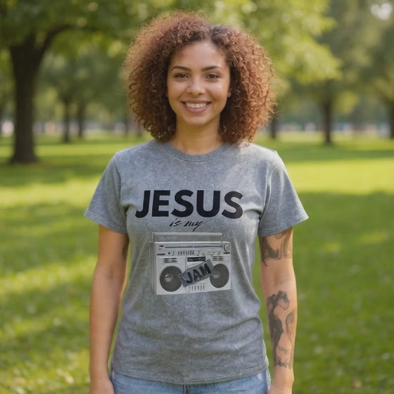 Jesus Is My Jam Mineral Wash T-Shirt