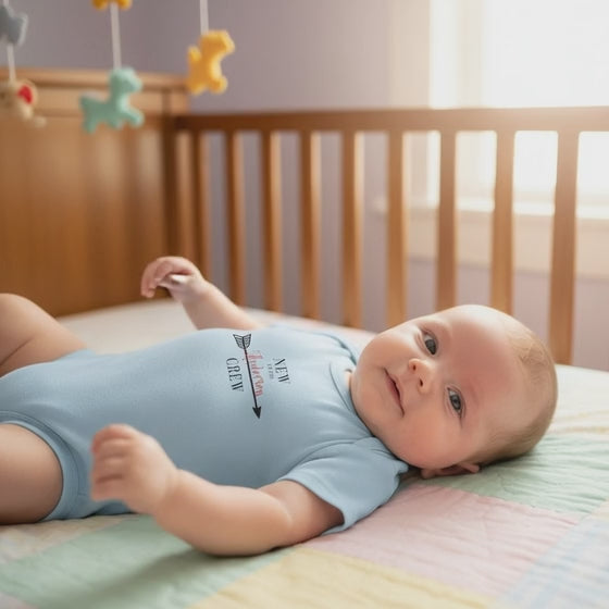 Personalized 'New to the ___ Crew' Infant Bodysuit — Baby Announcement & Newborn Welcome