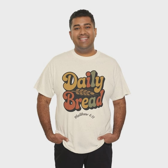 Daily Bread Shirt, Matthew 6:11, Retro Christian Shirt, Vintage Faith Shirt, Lord's Prayer Shirt, Christian Gift, Scripture Shirt