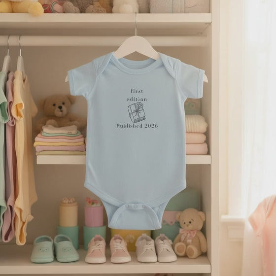 First Edition Published 2026 Bodysuit | Newborn Baby Announcement