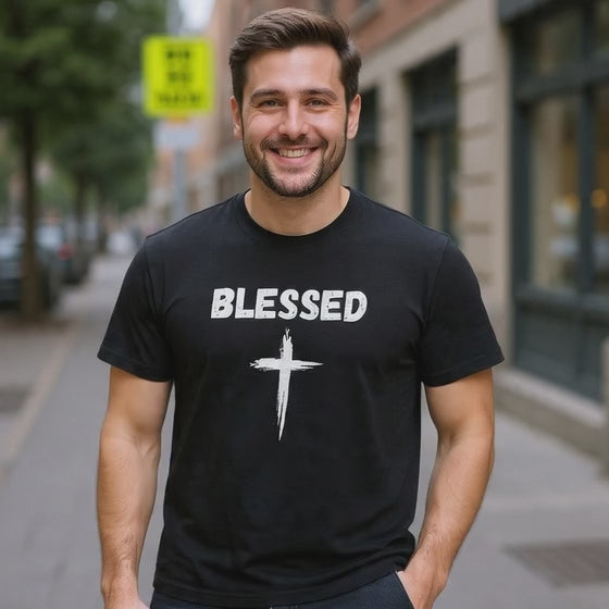 Blessed Cross T-Shirt — Christian Faith Tee