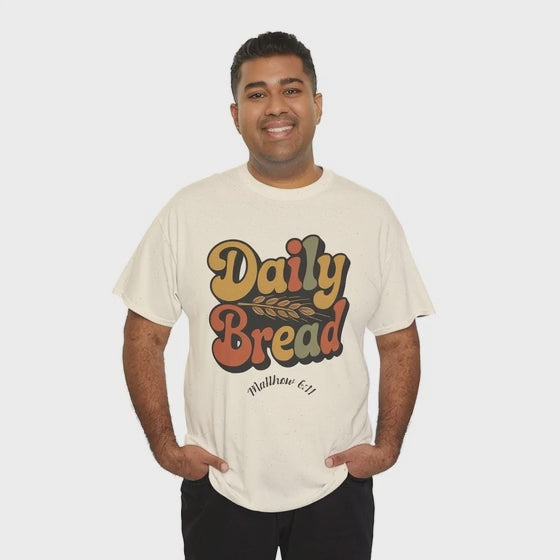 Daily Bread Shirt, Matthew 6:11, Retro Christian Shirt, Vintage Faith Shirt, Lord's Prayer Shirt, Christian Gift, Scripture Shirt