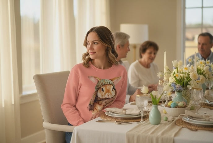 Comfort Colors - Ester Cozy Winter Bunny Sweatshirt